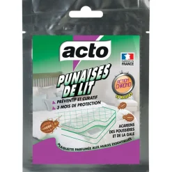 Acto Anti-Nuisibles | - plaquette punaises de lit - répulsive et insecticide