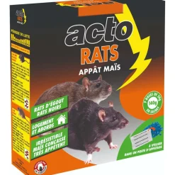 Acto - rats appât maïs - 7 sachets de 20grs Discount