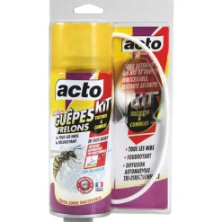 Acto Anti-Nuisibles | - Aérosol spécial guepes frelons - kit spécial toitures et combles