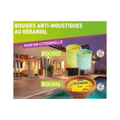 Acto Anti-Nuisibles | - Bougie à la citronnelle et géraniol: l'innovation anti-moustiques pour l'été