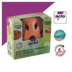 Acto - Diffuseur de citronnelle en terre cuite - protection estivale Online