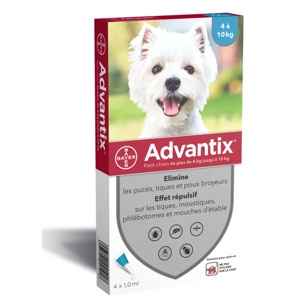 Advantix - Pipette antiparasitaire petit chien x4 Hot
