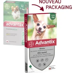 Advantix Hygiène Et Soins | - Pipette antiparasitaire tres petit chien x4