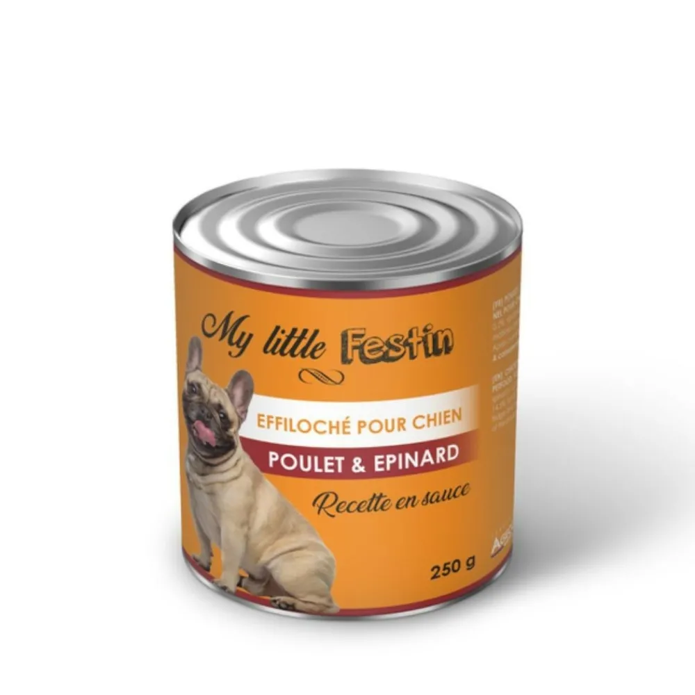Agecom - My little festin - pâtée chien poulet / epinard 250 g