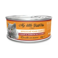 Agecom - My little festin - pâtée chat poulet / jambon 80 g Best