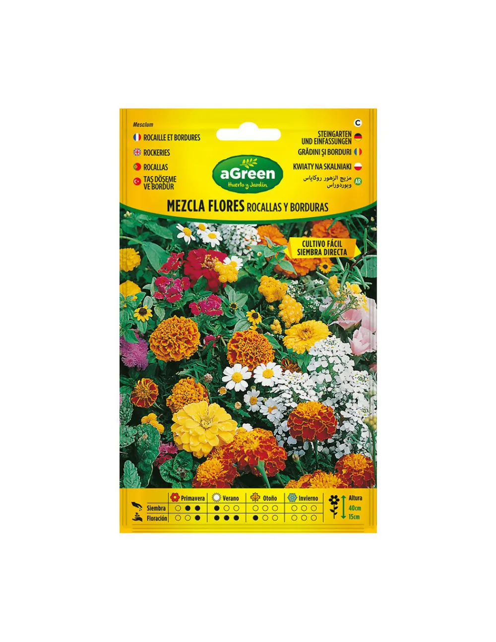 Agreen Graines De Légumes Et Aromatiques | - À propos des graines fleurs mélangées roches et bords 300595bolsh daccord -