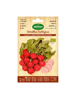 Agreen - 10 sachet de graines eco rouge ronde radis Clearance