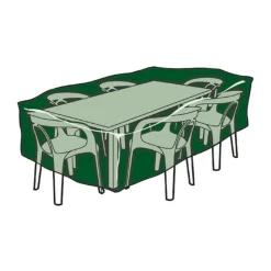 Altadex - Étui de protection meubles de jardin vert polyester plastique 205 x 325 x 90 cm Online