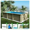 Altanka Piscines Et Spas | - Piscine en bois aqua 6,1x2,85 - h.1,31 m fixations à visser - bas7307ospl -