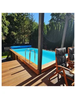 Altanka Piscines Et Spas | - Piscine en bois aqua 6,1x2,85 - h.1,31 m fixations à visser - bas7307ospl -