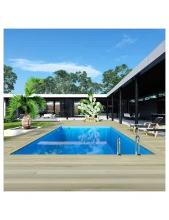 Altanka Piscines Et Spas | - Piscine en bois aqua 8,5x4,35 - h.1,45 m cadre en métal, sans dalle béton - bas7309ospu+sza -