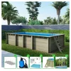 Altanka Piscines Et Spas | - Piscine en bois aqua 7x3,75 - h.1,45 m fixations à visser - bas7308ospl -
