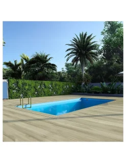 Altanka Piscines Et Spas | - Piscine en bois aqua 7x3,75 - h.1,45 m fixations à visser - bas7308ospl -