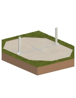 Altanka - Piscine en bois nemo 5,79x3,49 - h.1,45 m cadre en métal, sans dalle béton - bas7304ospu - Online