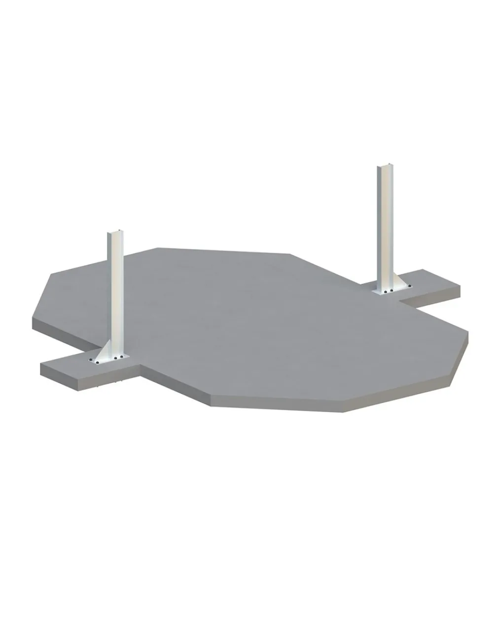 Altanka - Piscine en bois nemo 5,79x3,49 - h.1,45 m fixations à visser - bas7304ospl - New