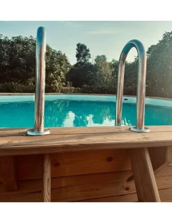 Altanka Piscines Et Spas | - Piscine en bois nemo 5,79x3,49 - h.1,45 m fixations à visser - bas7304ospl+sza -