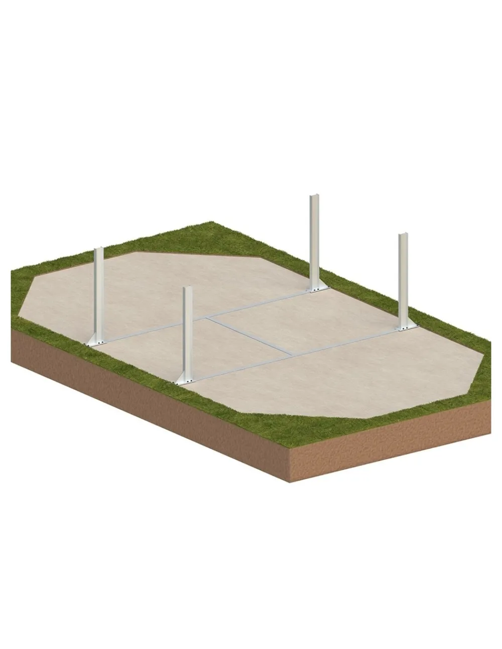 Altanka Piscines Et Spas | - Piscine en bois nemo 7,3x3,97 - h.1,45 m cadre en métal, sans dalle béton - bas7305ospu+sza -