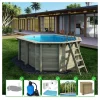 Altanka Piscines Et Spas | - Piscine en bois nemo 4,3x3 - h.1,31 m fixations à visser - bas7303ospl+sza -