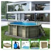Altanka Piscines Et Spas | - Piscine en bois nemo 4,3x3 - h.1,18 m cadre en métal, sans dalle béton - bas7302ospu+sza -