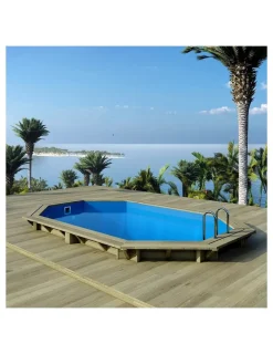 Altanka Piscines Et Spas | - Piscine en bois nemo 4,3x3 - h.1,18 m cadre en métal, sans dalle béton - bas7302ospu+sza -