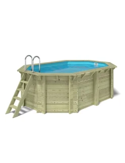 Altanka Piscines Et Spas | - Piscine en bois nemo 4,3x3 - h.1,31 m cadre en métal, sans dalle béton - bas7303ospu -