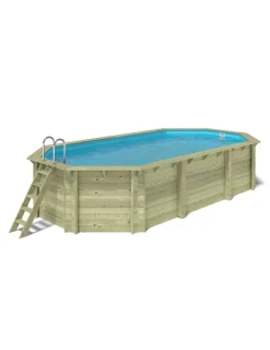 Altanka - Piscine en bois nemo 7,3x3,97 - h.1,45 m fixations à sceller - bas7305ospi - Hot