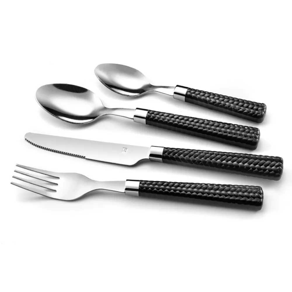 Amefa - Paille noir - ménagère 24 pièces Best