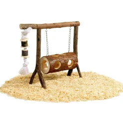 Animallparadise - Balançoire en bois pour hamster et souris petit rongeur. New