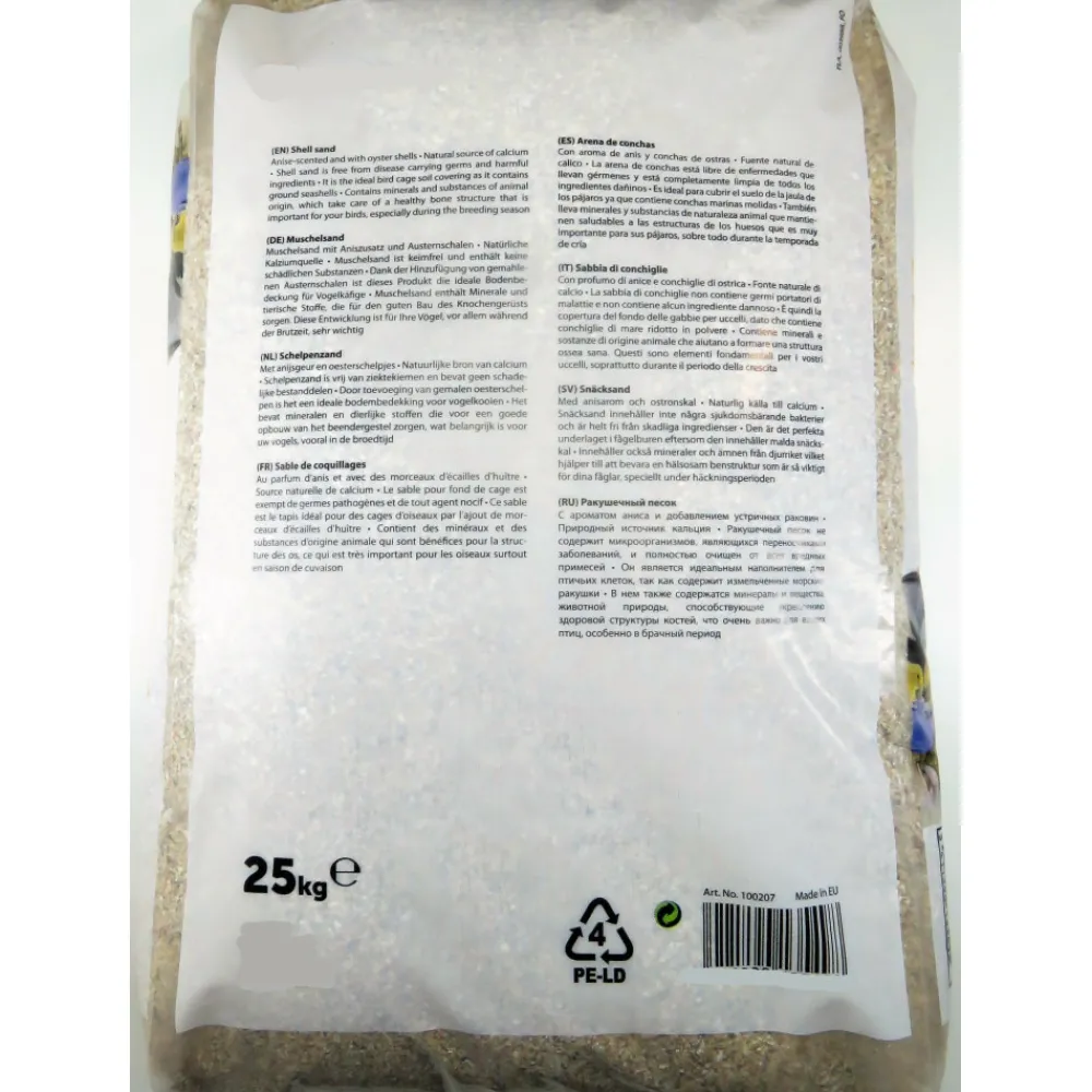 Animallparadise Alimentation | - Coquilles d'huîtres brun krusta 25 kg pour oiseaux