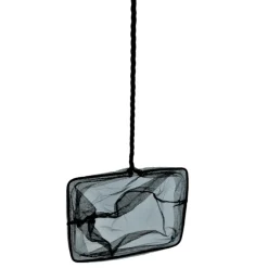 Animallparadise - Epuisette filet noir, maille moyenne, 25 cm x 22 x 55 cm, aquarium Discount