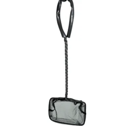 Animallparadise - Epuisette filet noir, maille moyenne, 10 cm x 8.5 x 32 cm, aquarium New
