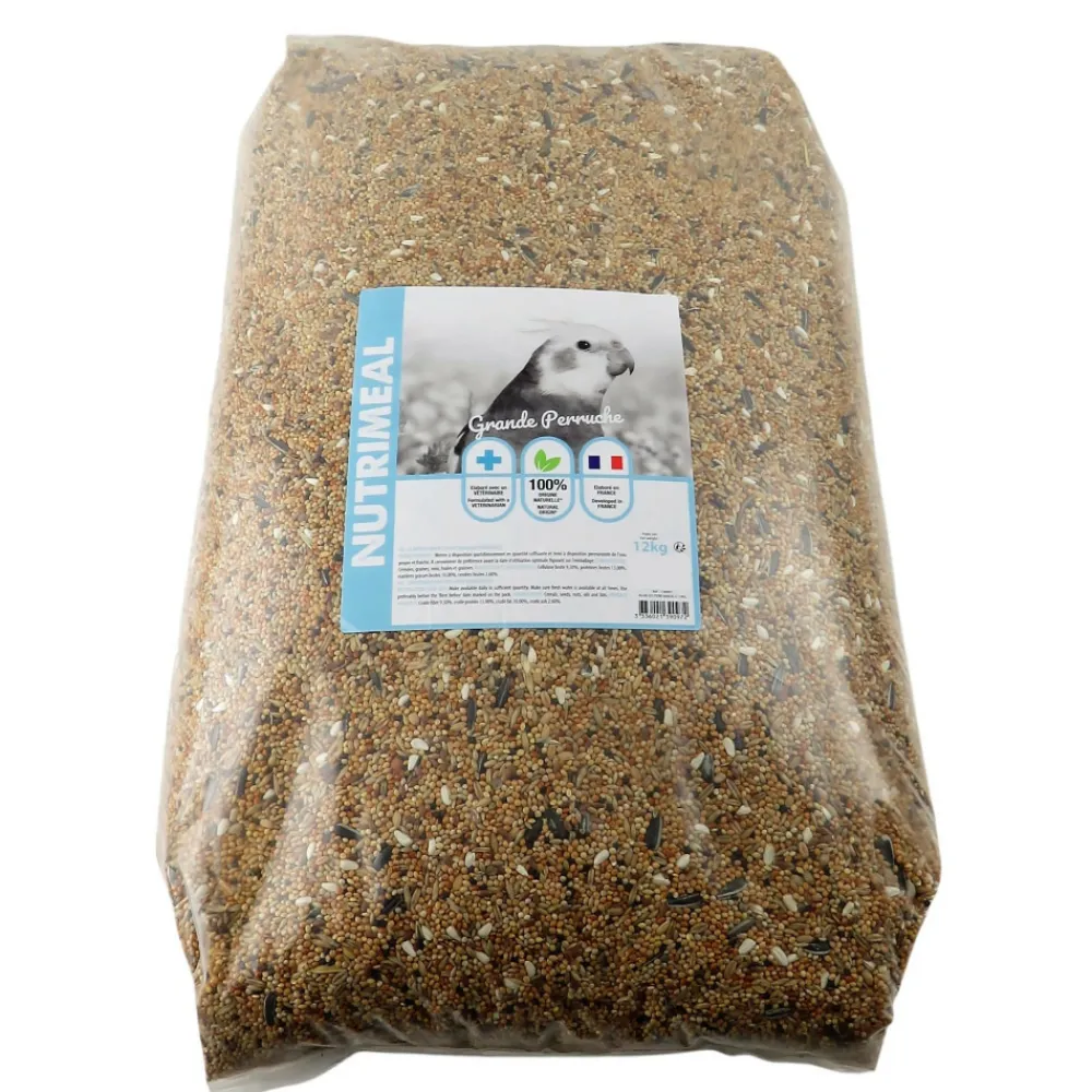 Animallparadise Alimentation | - Graines grandes perruches nutrimeal - 12kg.