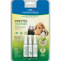 Animallparadise Hygiène Et Soins | - 3 pipettes insectifuges lapins, furets et cobayes.