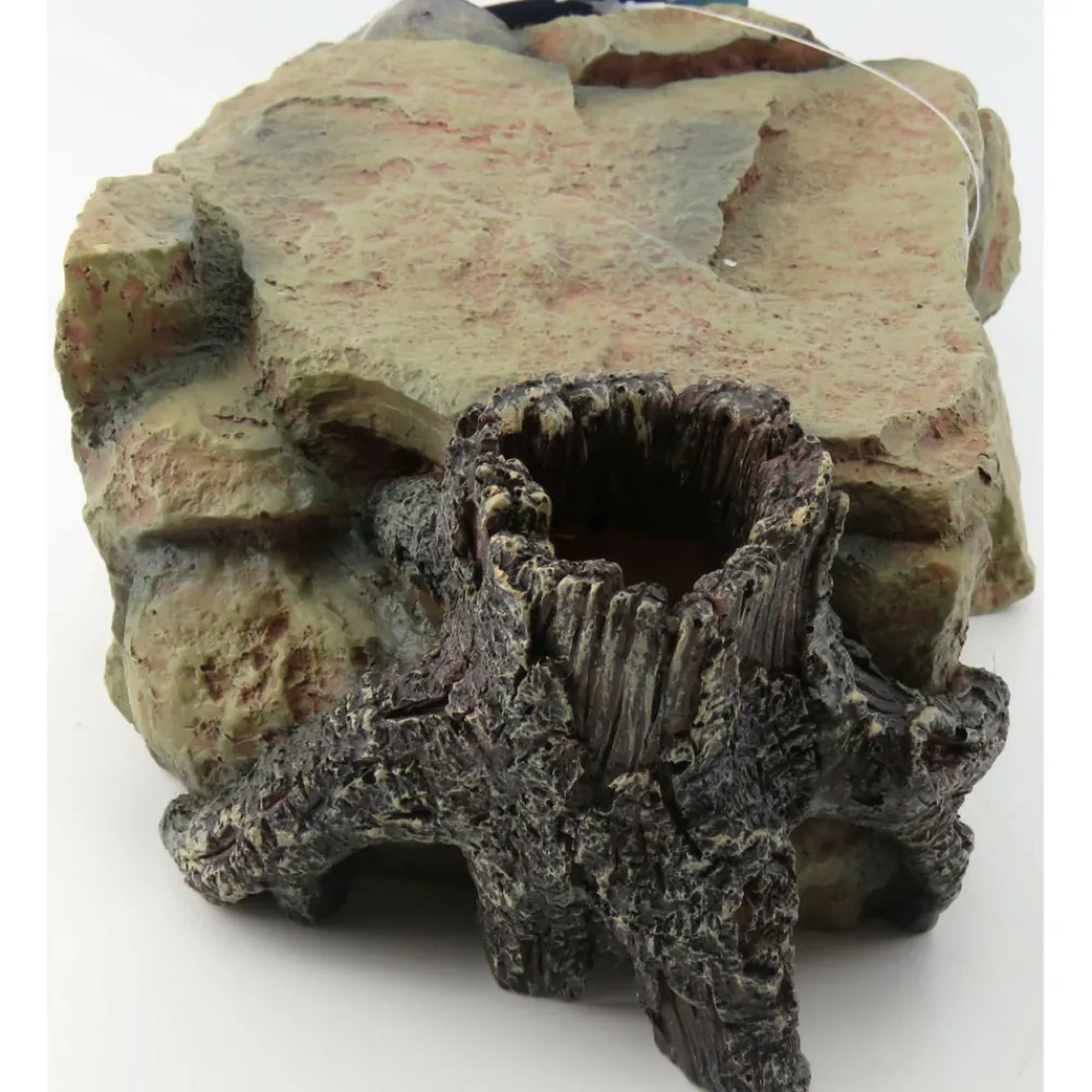 Animallparadise - Plateau de roche avec souche 25 cm, aquarium Hot
