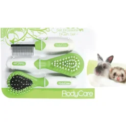 Animallparadise - Set brosses et peigne pour lapins, furets, hamsters