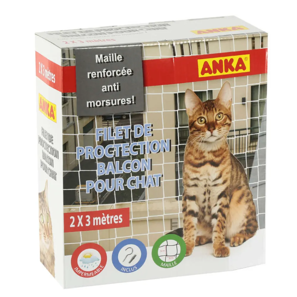 Anka Hygiène Et Soins | - Filet de balcon anti morsures pour chat : moyen modèle