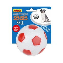 Anka - Jouet Senses ball (double organe sonore), pour chien D6,5cm Best