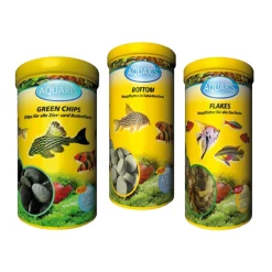 Aquaris - Ensemble économique avec des aliments pour poissons d'ornement de haute qualité d' Hot