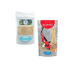 Aquaris Alimentation | - Lot économique avec wheatgerm 1 kg / 6mm et produits d’entretien pond bakto 50g