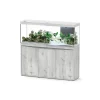 Aquatlantis Aquariums Et Meubles | - Aquarium avec meuble LED Volga 450 gris - 152,5x52,7x67,6 cm 508 L