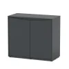 Aquatlantis - Meuble pour aquarium Volga en bois gris - 37,5x82,5x73 cm New