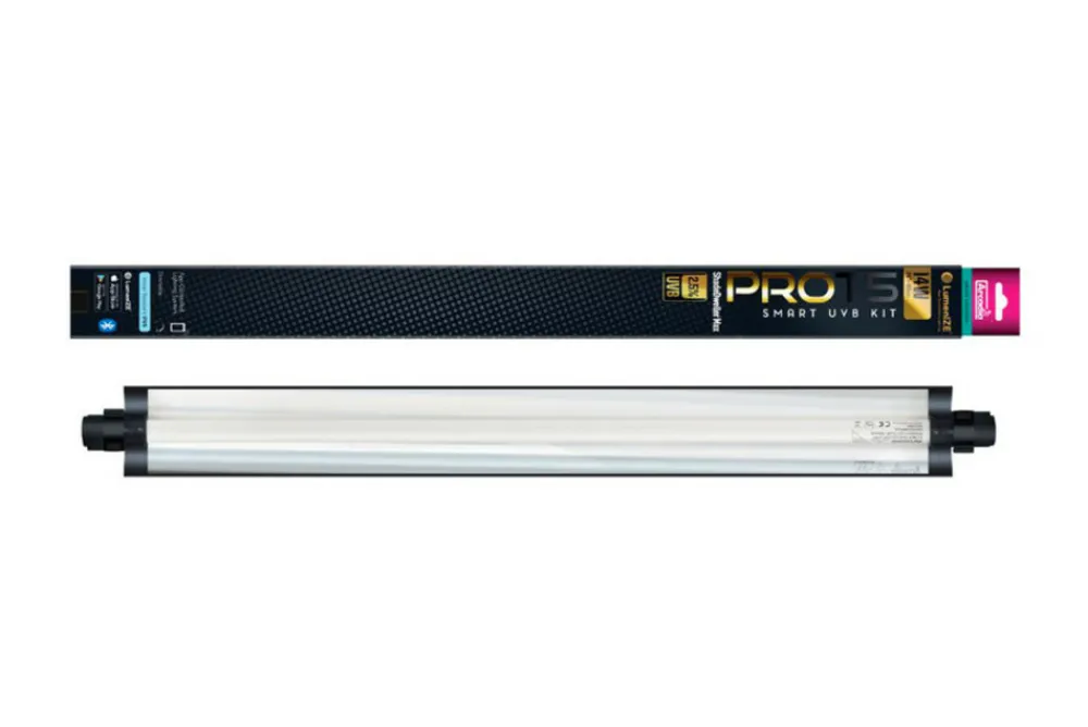 Arcadia - Lumenize pro t5 galerie t5 uvb 2,5% 14w bluetooth - rampe d'éclairage et tube t5 pour reptiles (lézards, tortues, serpents), amp Best