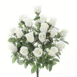 Arche Diffusion Fleurs Et Plantes Artificielles | - Bouquet artificiel rose Gyspophile 18 tiges H.59 cm blanc