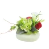 Arche Diffusion - Composition florale artificielle cœur ciment D.20 H.20cm New