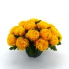 Arche Diffusion - Coupe de chrysanthèmes artificiels, 28 fleurs - Jaune New