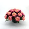Arche Diffusion - Coupe de chrysanthèmes artificiels, 28 fleurs - Rose Clearance