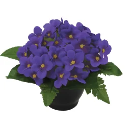 Arche Diffusion Fleurs Et Plantes Artificielles | - Coupe de violettes artificielles D 24 H 18 cm
