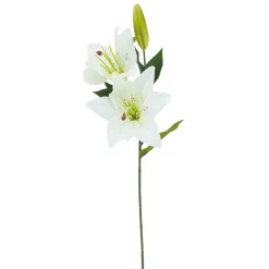 Arche Diffusion Fleurs Et Plantes Artificielles | - Fleur artificielle tige de lys blanc H.67cm
