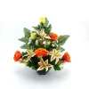Arche Diffusion Fleurs Et Plantes Artificielles | - Fleurs artificielles - coupe florale orange D.43 H.45cm
