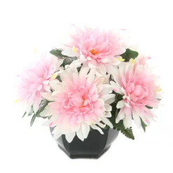 Arche Diffusion Fleurs Et Plantes Artificielles | - Fleurs artificielles - coupe chrysanthèmes assort. de couleurs H.25cm